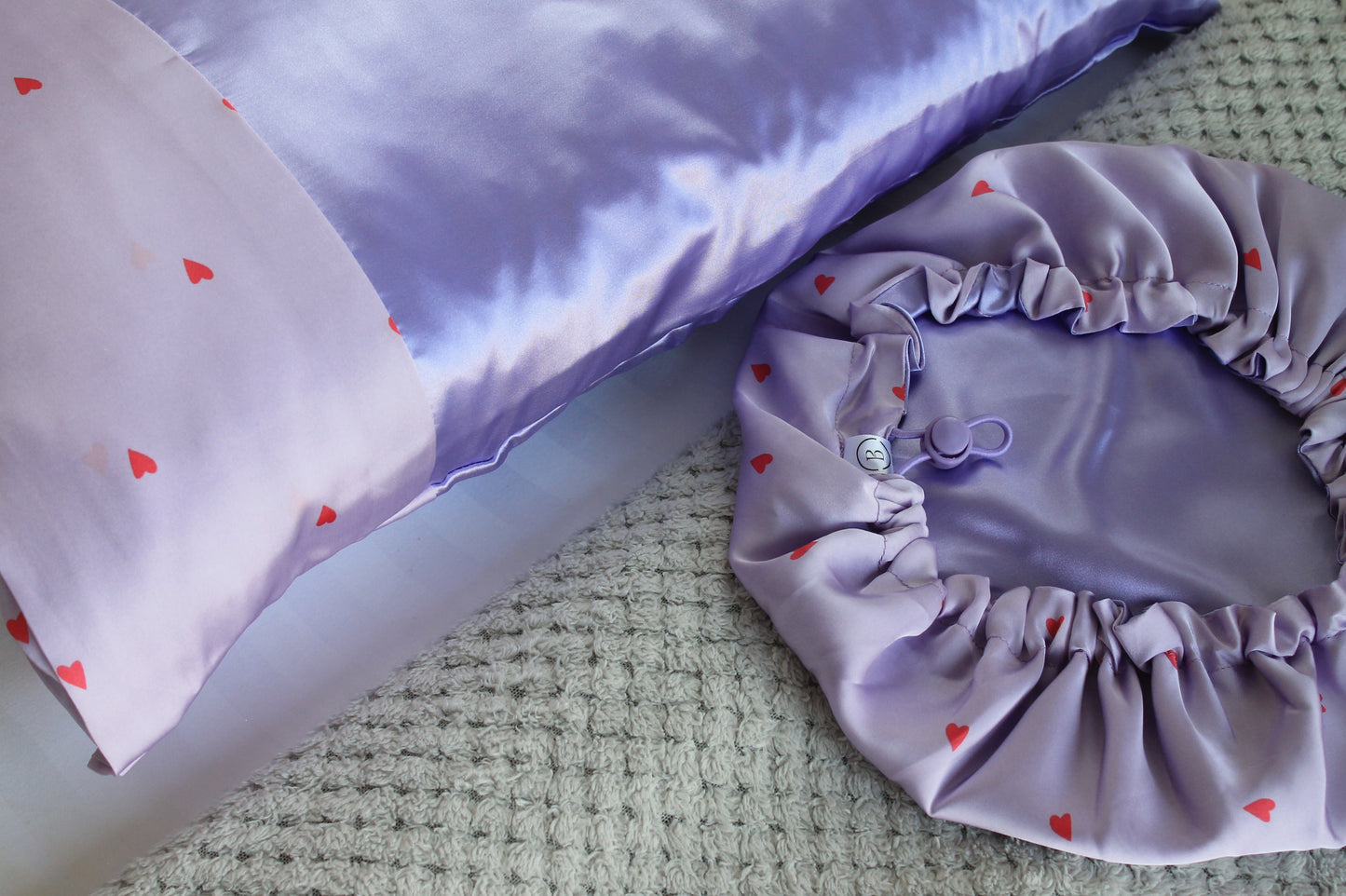 Purple Hearts Pillowcase