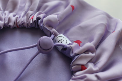 Purple Hearts - Adjustable Bonnet