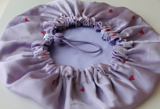 Purple Hearts - Adjustable Bonnet