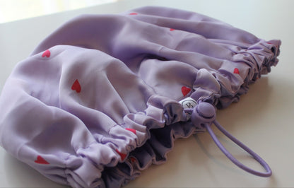Purple Hearts - Adjustable Bonnet