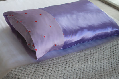 Purple Hearts Pillowcase