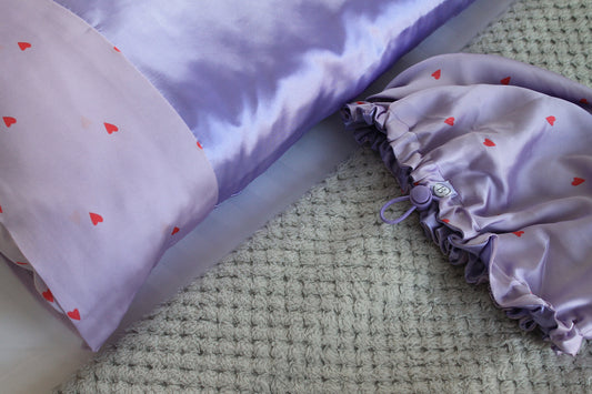 Purple Hearts Pillowcase