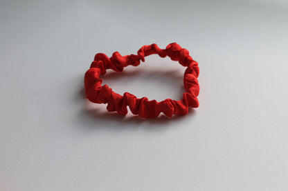 Red Slim Scrunchie + Bunny ears