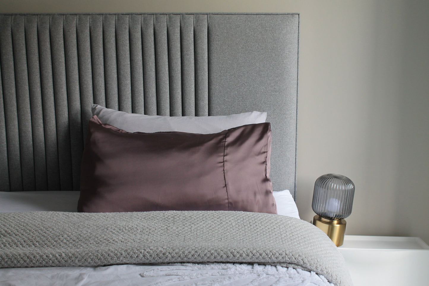 Mauve Silk Pillowcase