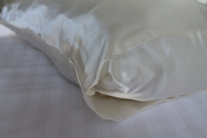 Ivory Satin Pillowcase