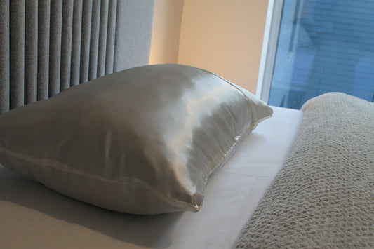 Ivory Satin Pillowcase